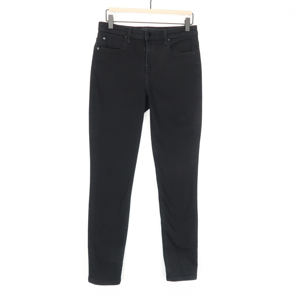 Alexander Wang Jeans Womens 28 Black Skinny High Rise Stay Black Denim X USA